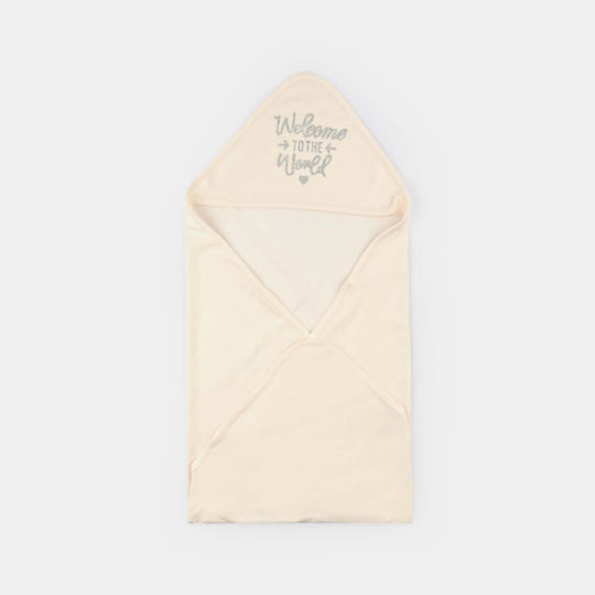 BABY WRAPPING SHEET | WELCOME TO THE WORLD-CREAM 1871
