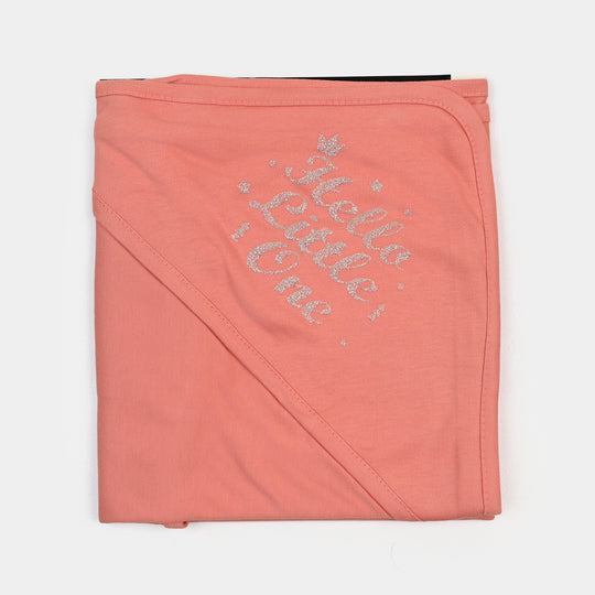 BABY WRAPPING SHEET | HELLO LITTLLE ONE-PEACH 1872