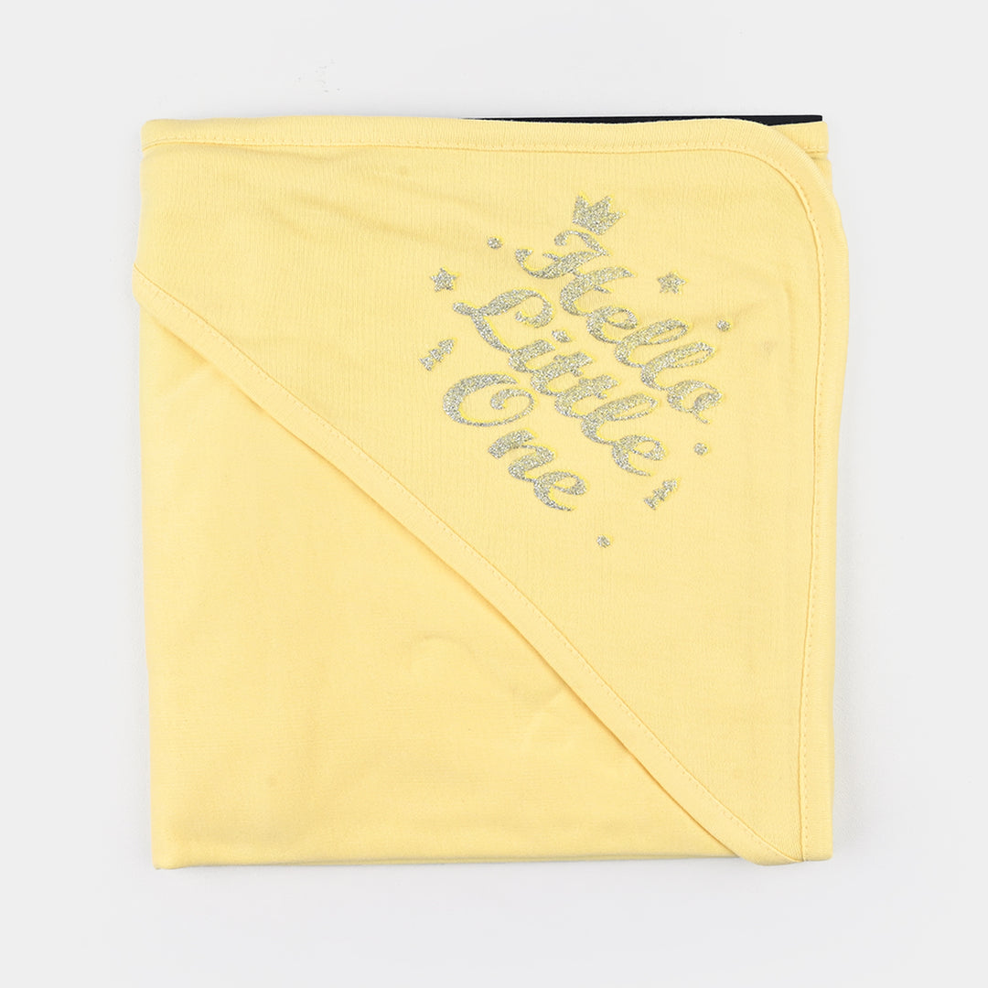 BABY WRAPPING SHEET | HELLO LITTLLE ONE-YELLOW 1872