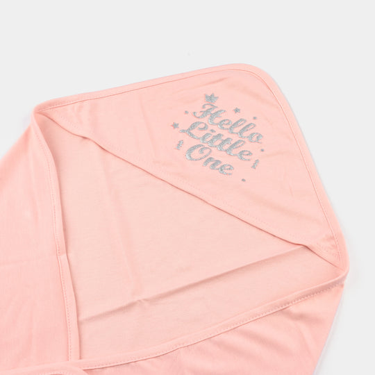 BABY WRAPPING SHEET | HELLO LITTLLE ONE-L.PEACH 1872