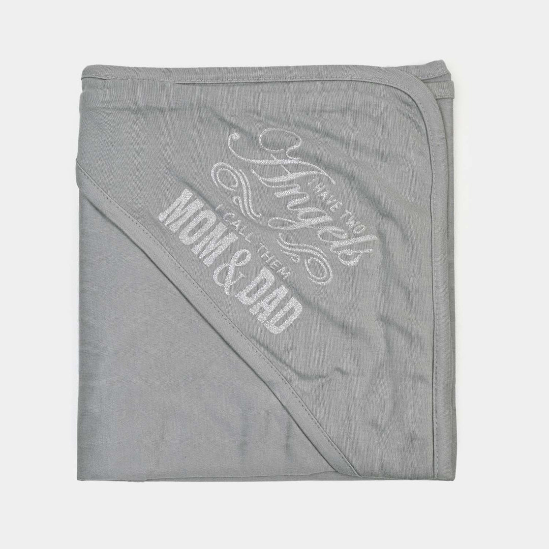 BABY WRAPPING SHEET | ANGELS-Grey 1873