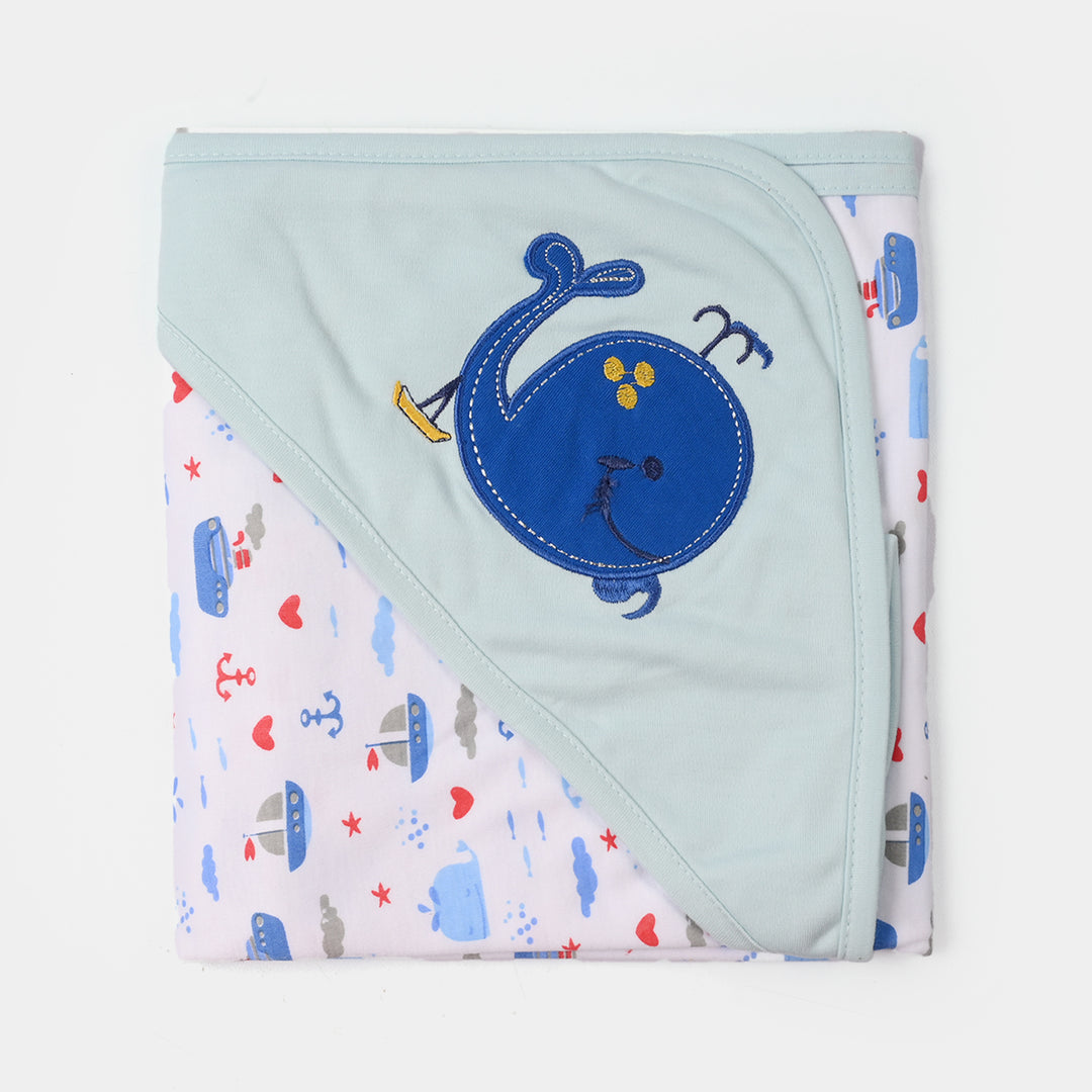 BABY WRAPPING SHEET | BLUE FISH H053