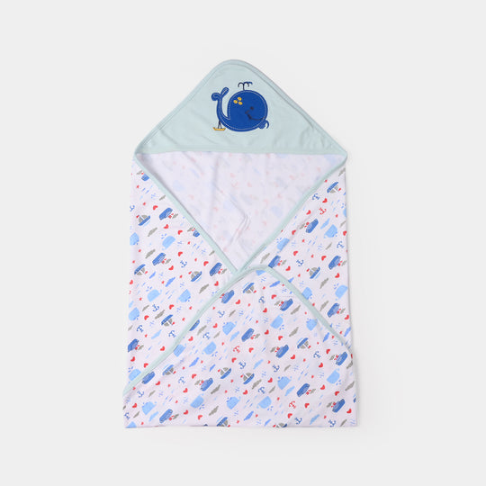 BABY WRAPPING SHEET | BLUE FISH H053