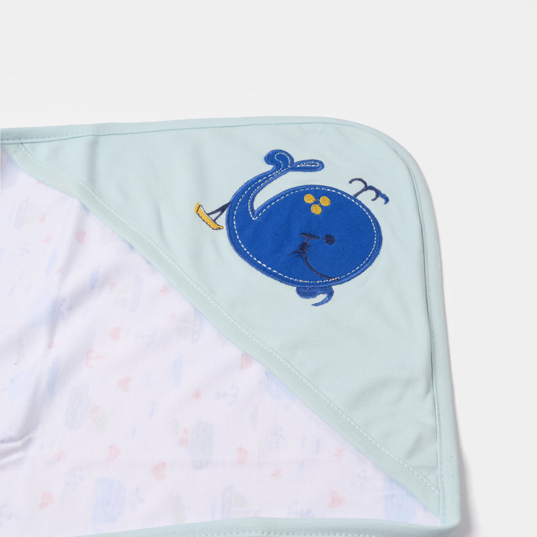 BABY WRAPPING SHEET | BLUE FISH H053