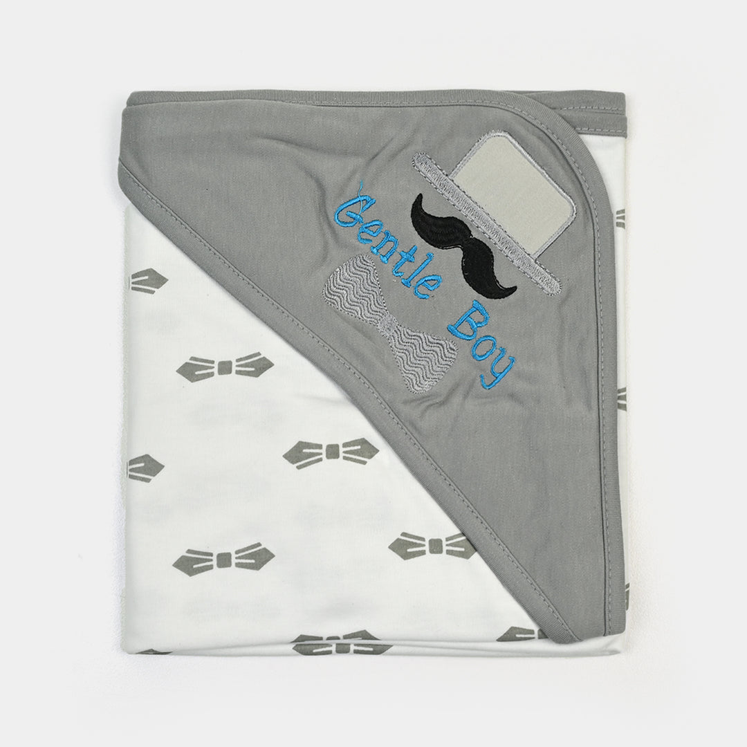 BABY WRAPPING SHEET | Grey BOW H053