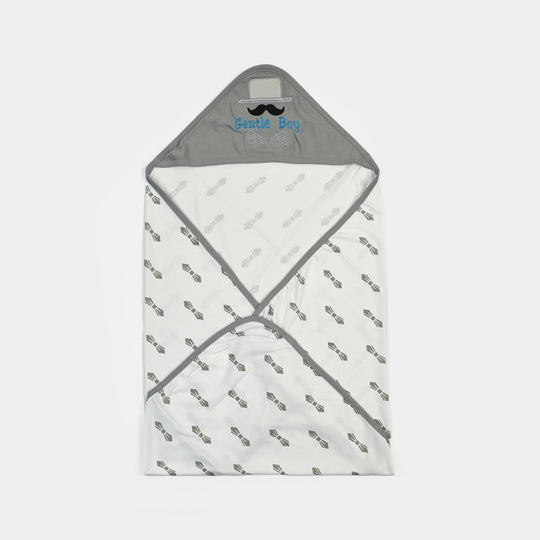 BABY WRAPPING SHEET | Grey BOW H053