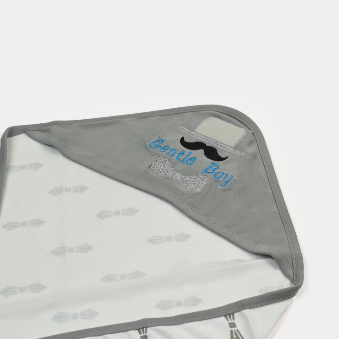 BABY WRAPPING SHEET | Grey BOW H053