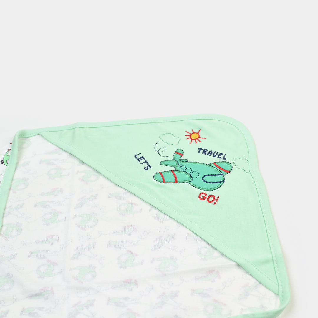 BABY WRAPPING SHEET | L.GREEN PLANE H053