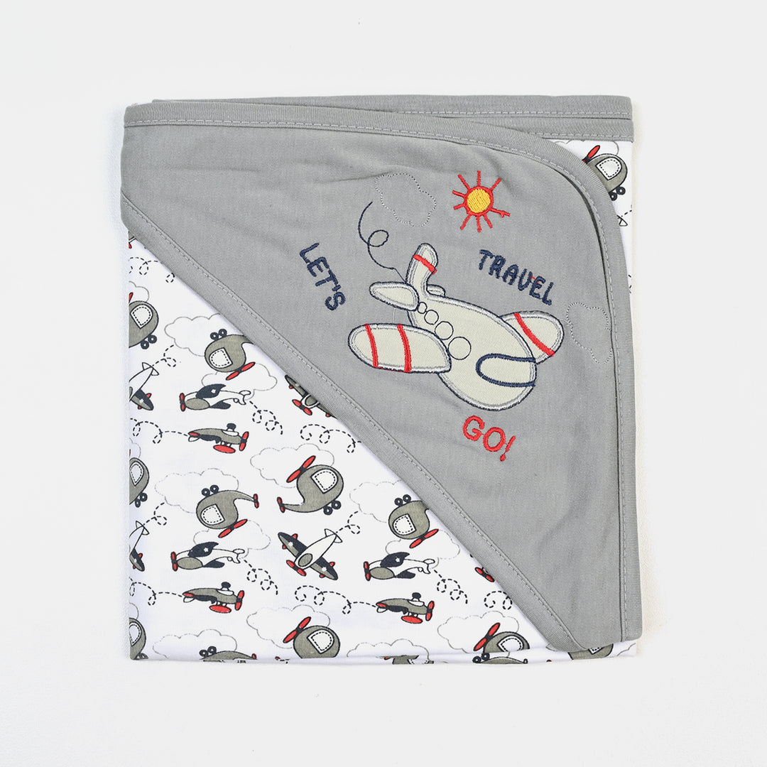 BABY WRAPPING SHEET | Grey PLANE H053