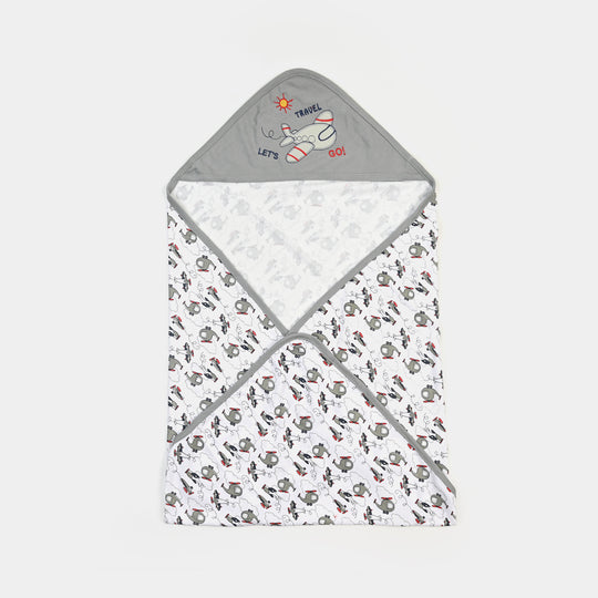 BABY WRAPPING SHEET | Grey PLANE H053