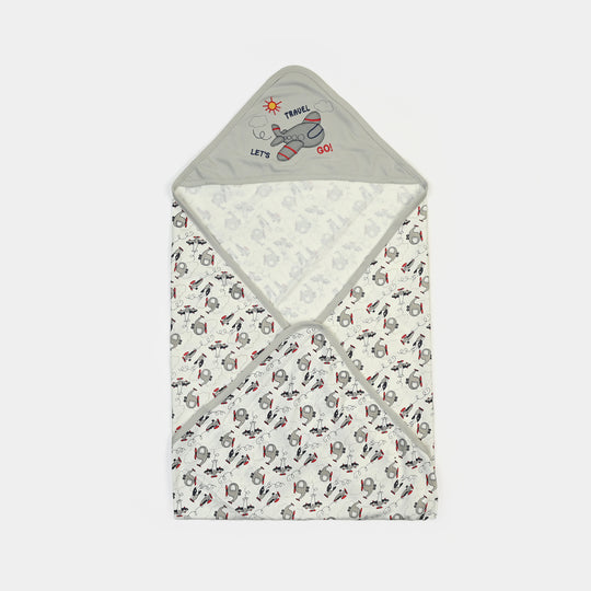 BABY WRAPPING SHEET | L.Grey PLANE H053