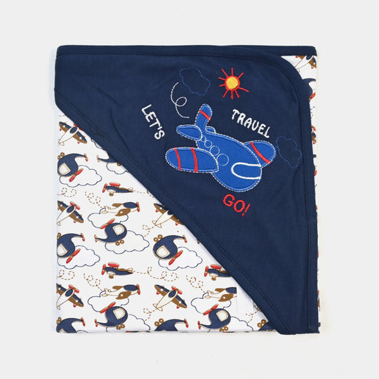 BABY WRAPPING SHEET | NAVY PLANE H053