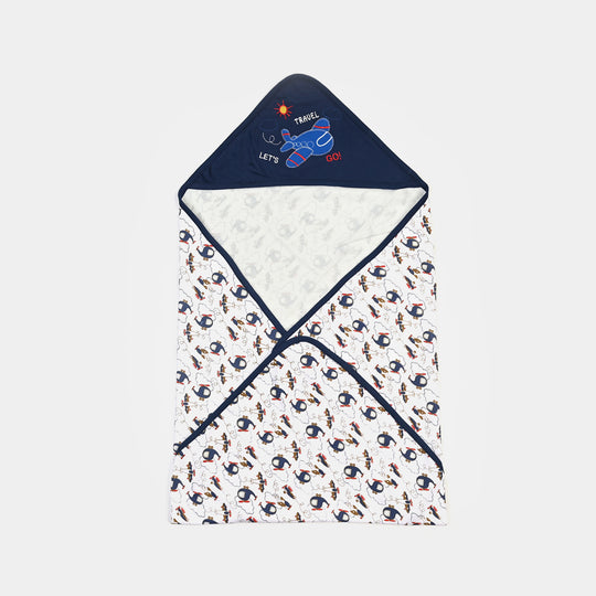 BABY WRAPPING SHEET | NAVY PLANE H053