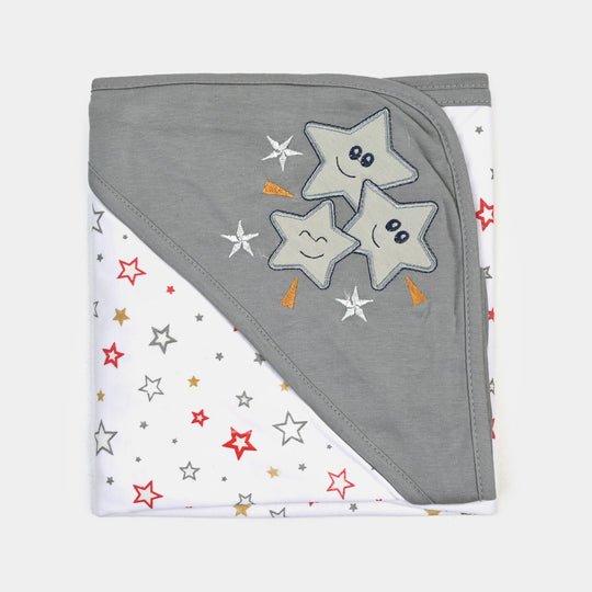 BABY WRAPPING SHEET | Grey STAR H053