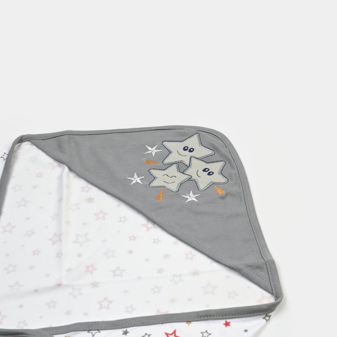BABY WRAPPING SHEET | Grey STAR H053