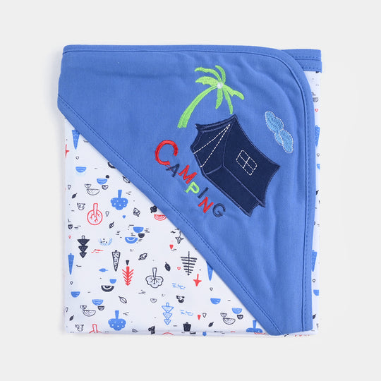 BABY WRAPPING SHEET | ROYAL BLUE TREE H053