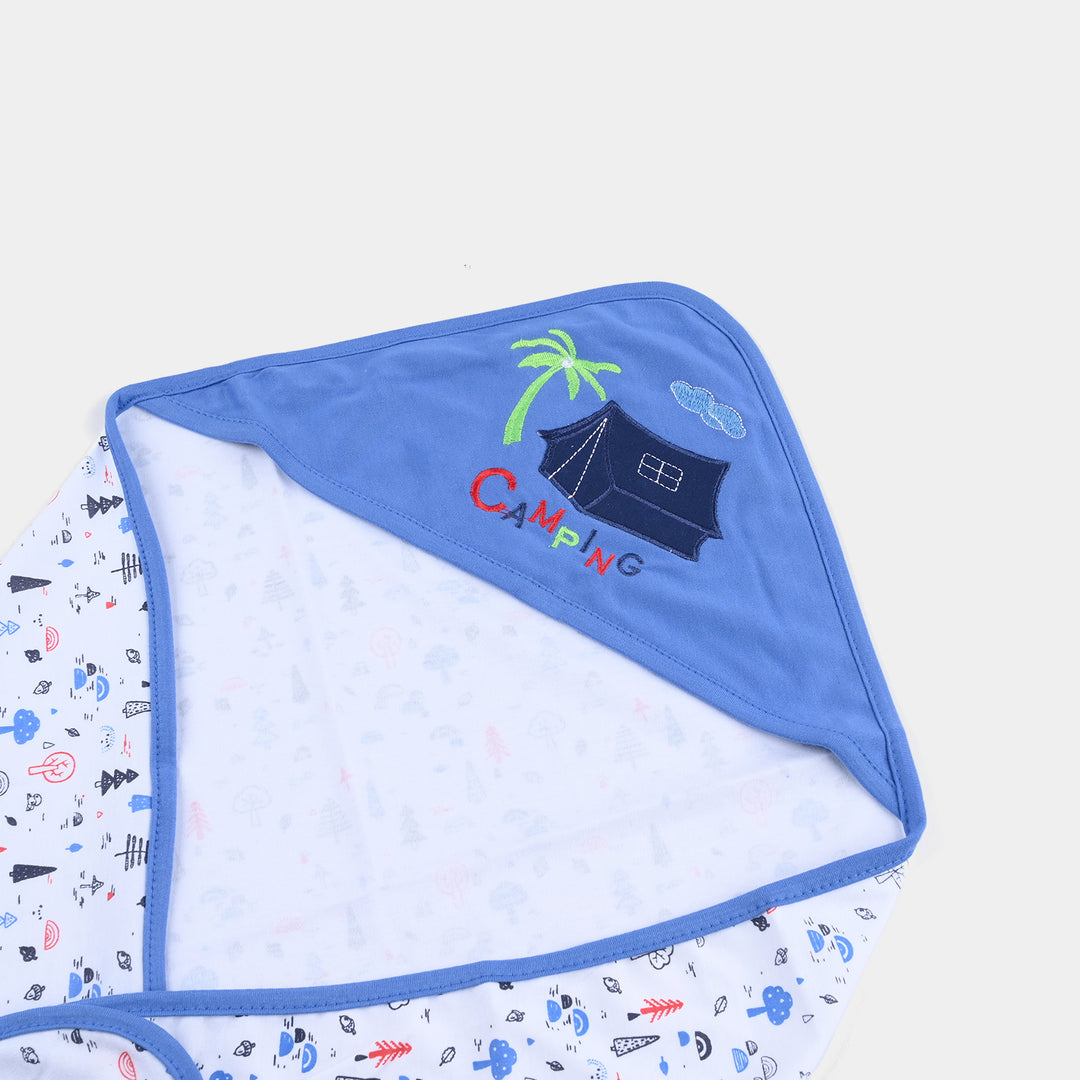 BABY WRAPPING SHEET | ROYAL BLUE TREE H053