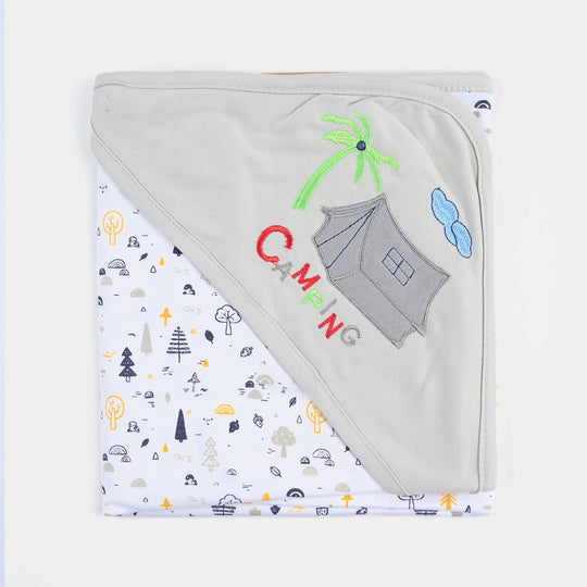 BABY WRAPPING SHEET | L.Grey TREE H053