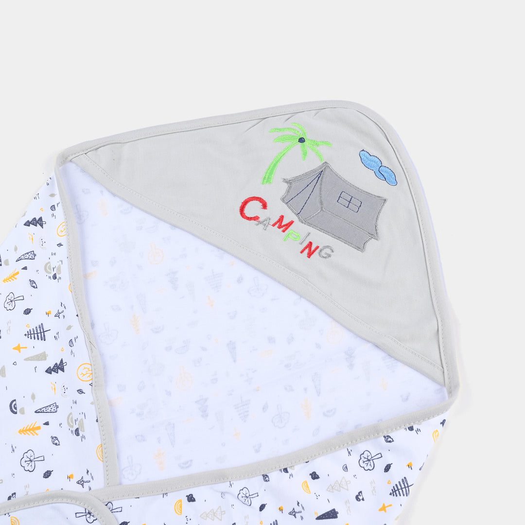 BABY WRAPPING SHEET | L.Grey TREE H053