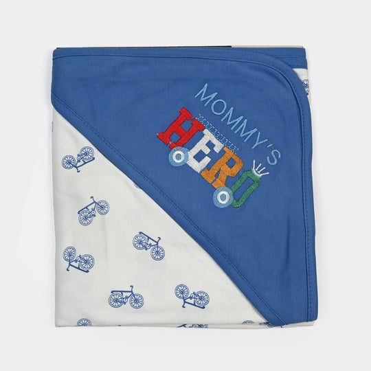 BABY WRAPPING SHEET | ROYAL BLUE CYCLE H053