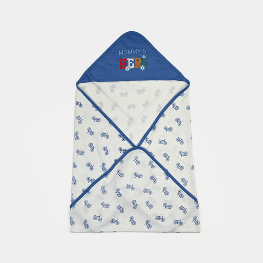 BABY WRAPPING SHEET | ROYAL BLUE CYCLE H053