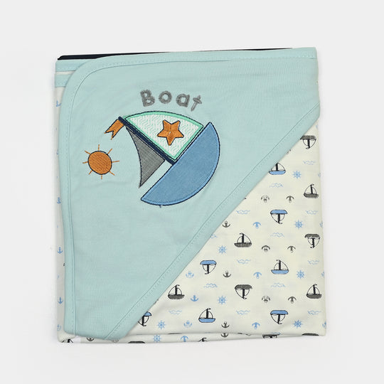 BABY WRAPPING SHEET | BLUE SHIP H053