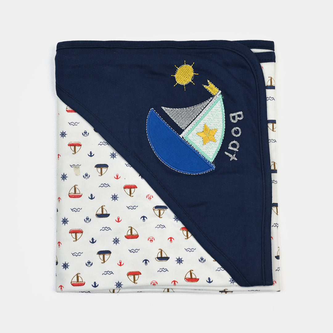 BABY WRAPPING SHEET | NAVY SHIP H053