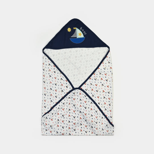 BABY WRAPPING SHEET | NAVY SHIP H053