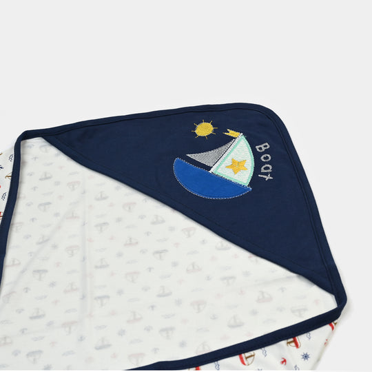 BABY WRAPPING SHEET | NAVY SHIP H053