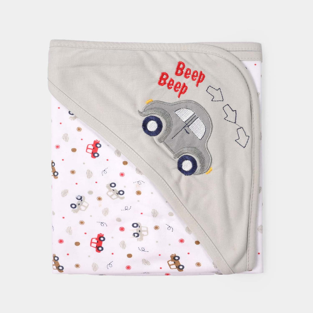 BABY WRAPPING SHEET | L.Grey CAR H053
