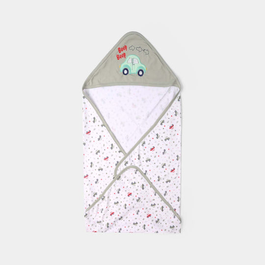 BABY WRAPPING SHEET | GREEN CAR H053
