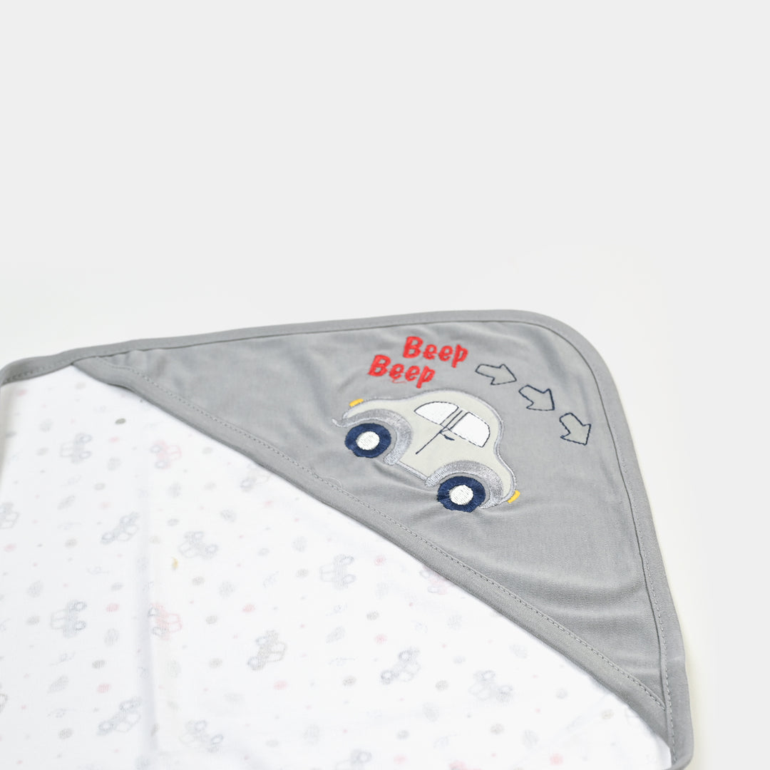 BABY WRAPPING SHEET | Grey CAR H053