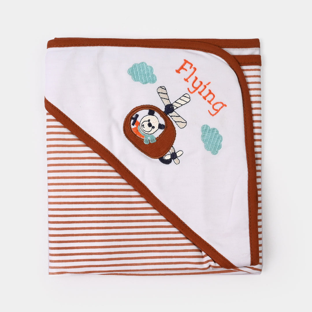 BABY WRAPPING SHEET | BROWN FLYING H053