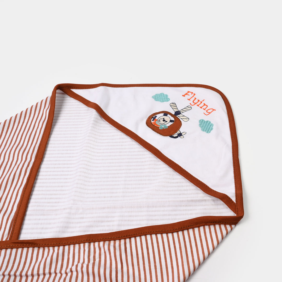 BABY WRAPPING SHEET | BROWN FLYING H053