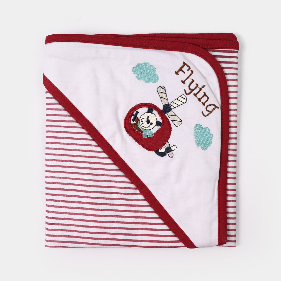 BABY WRAPPING SHEET | MAROON FLYING H053