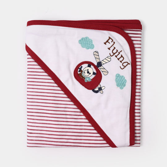 BABY WRAPPING SHEET | MAROON FLYING H053