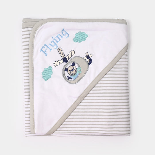 BABY WRAPPING SHEET | Grey FLYING H053