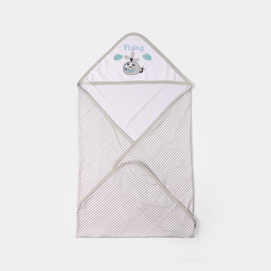 BABY WRAPPING SHEET | Grey FLYING H053