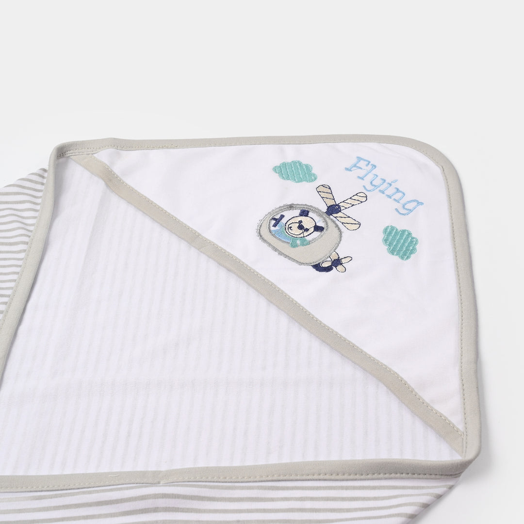 BABY WRAPPING SHEET | Grey FLYING H053
