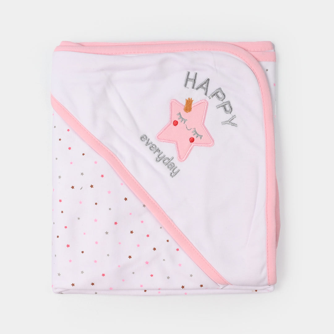BABY WRAPPING SHEET | L.PINK STAR H053