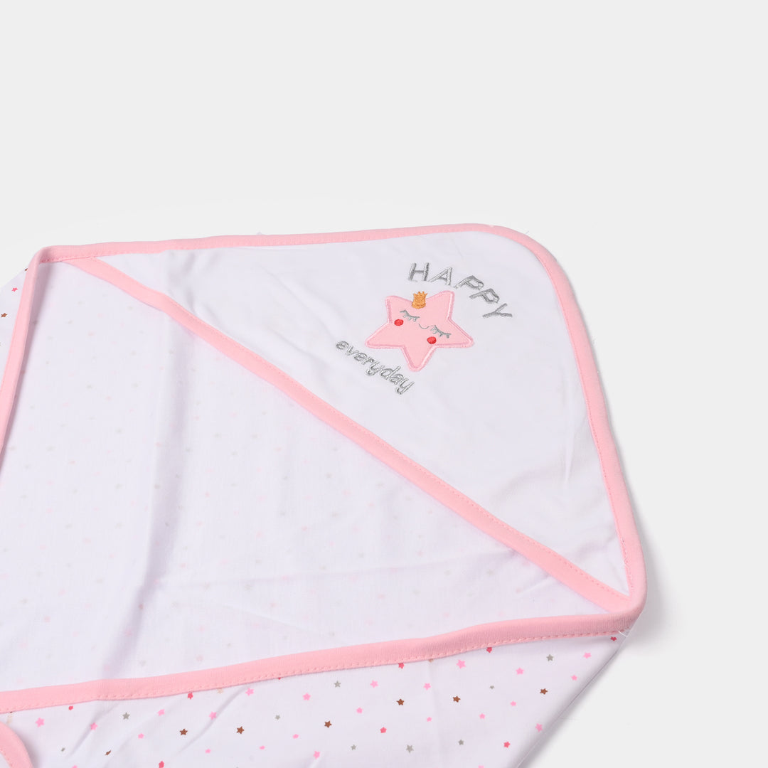 BABY WRAPPING SHEET | L.PINK STAR H053