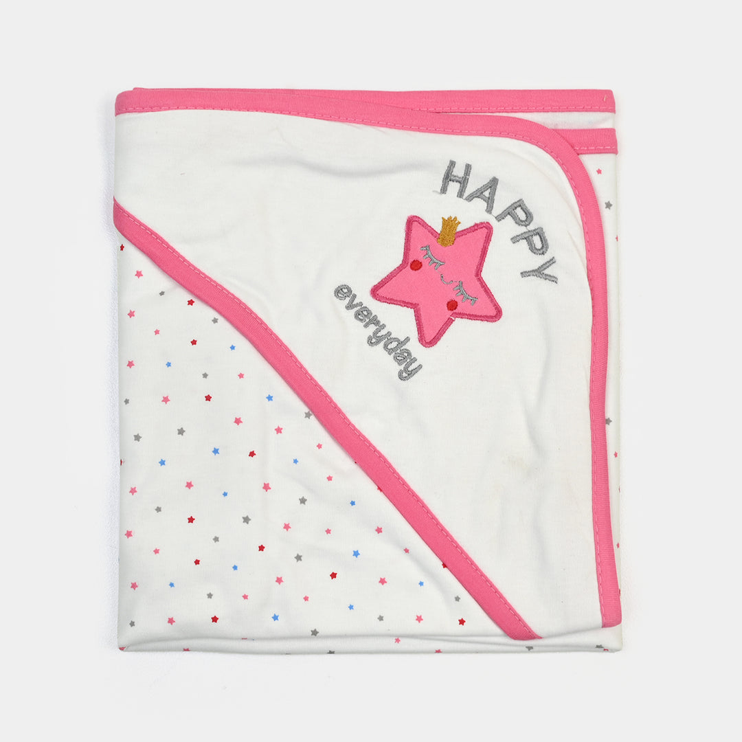 BABY WRAPPING SHEET | PINK S.STAR H053
