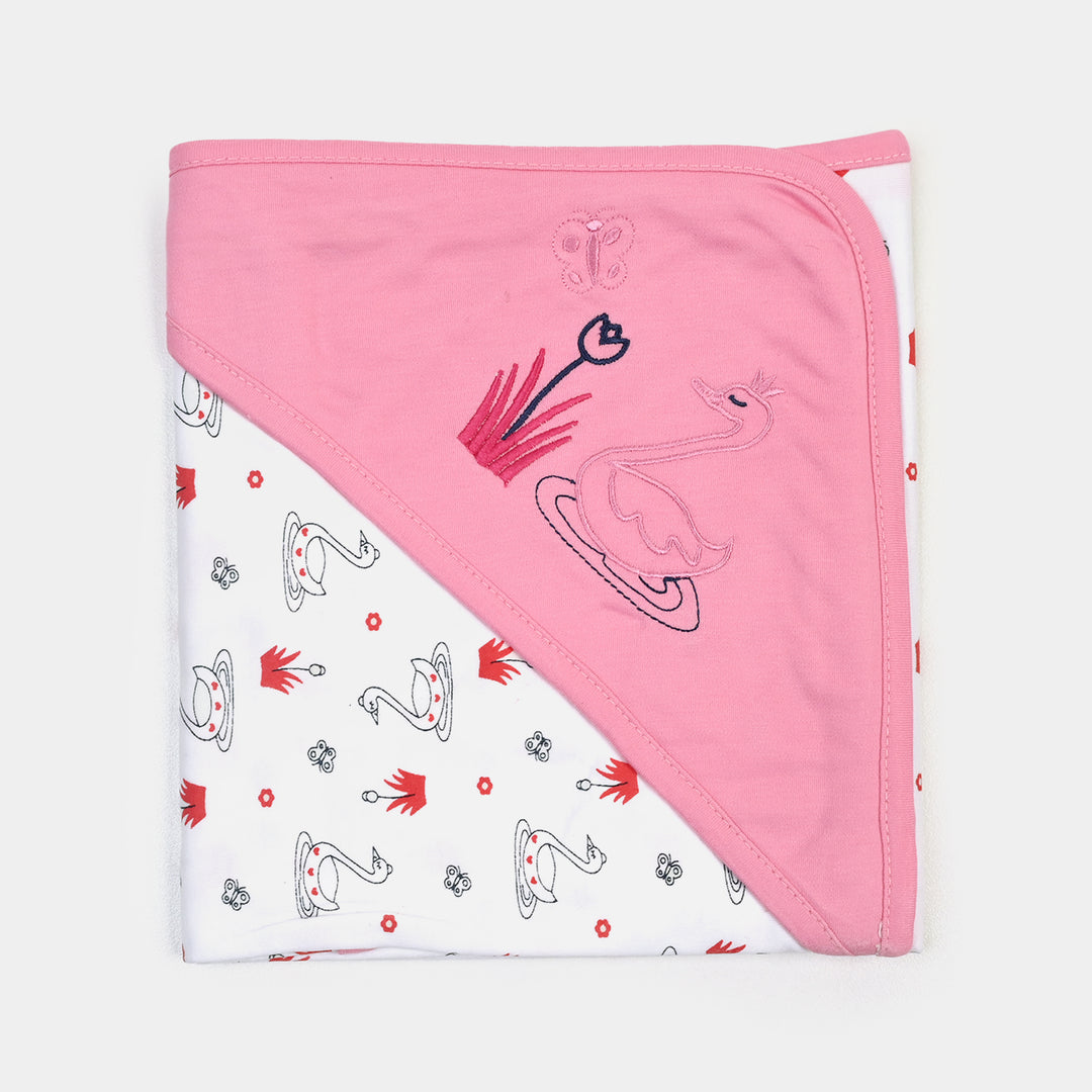 BABY WRAPPING SHEET | PINK DUCK H053