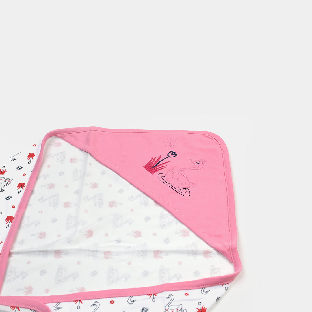 BABY WRAPPING SHEET | PINK DUCK H053