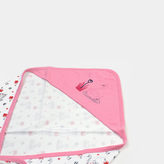 BABY WRAPPING SHEET | PINK DUCK H053