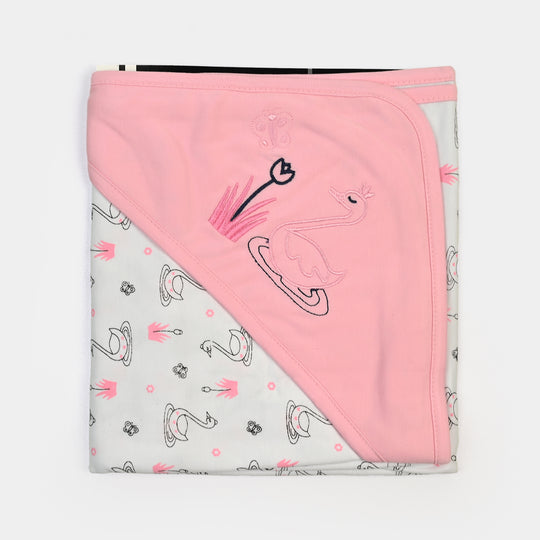BABY WRAPPING SHEET | L.PINK DUCK H053