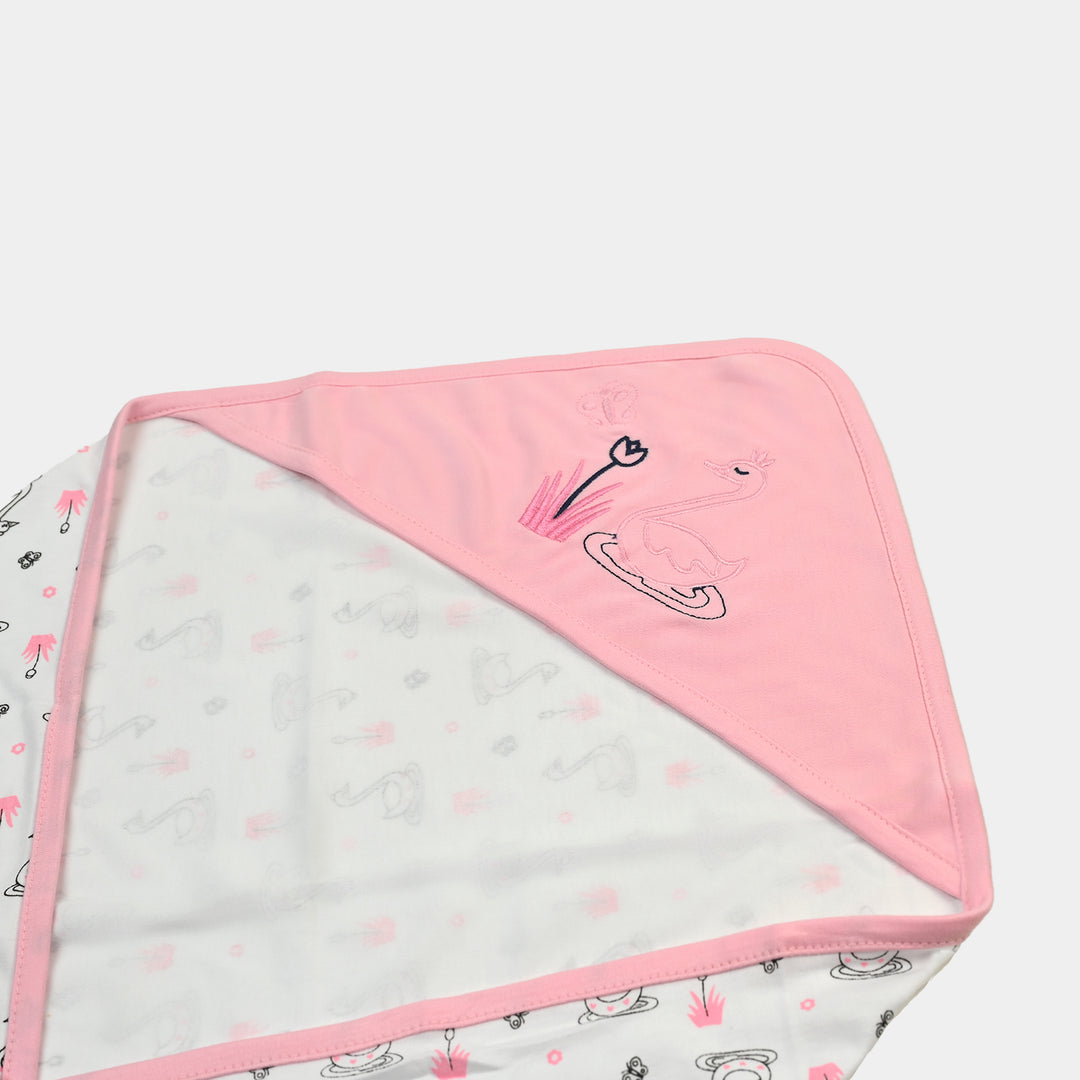 BABY WRAPPING SHEET | L.PINK DUCK H053