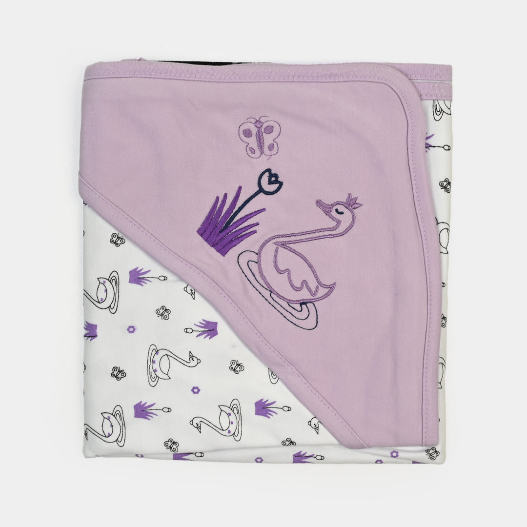 BABY WRAPPING SHEET | PURPLE DUCK H053