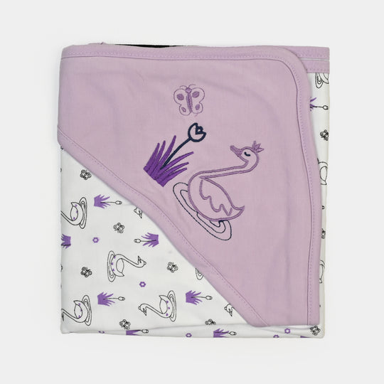 BABY WRAPPING SHEET | PURPLE DUCK H053