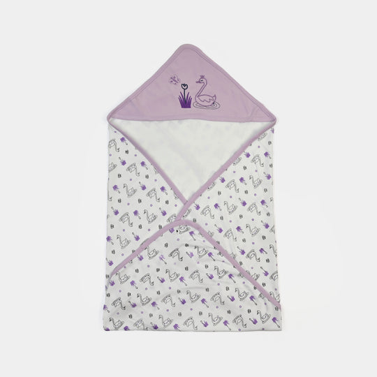 BABY WRAPPING SHEET | PURPLE DUCK H053
